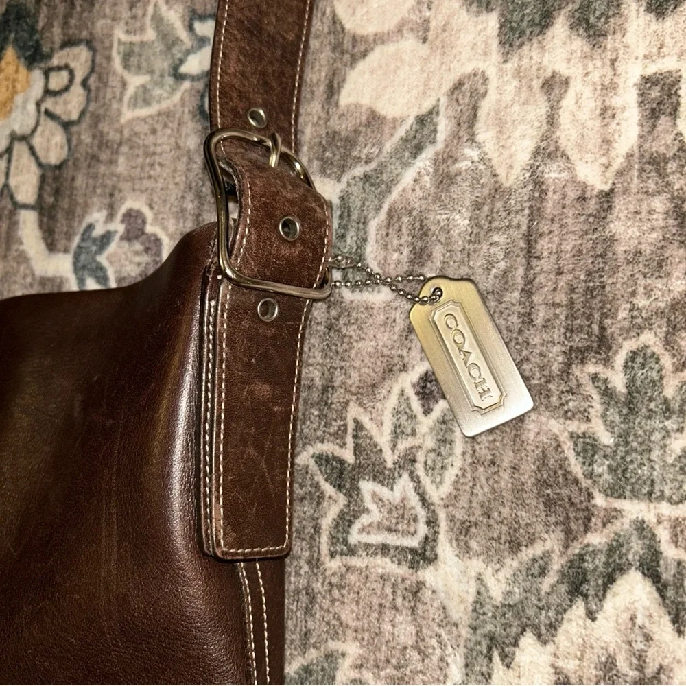 VTG Coach Rich Brown Leather Bag 9186 - Picture 7 of 7